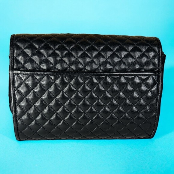 Ganson Quilted Handbag Elegant Black. Without Shoulder Strap. - Picture 2 of 6